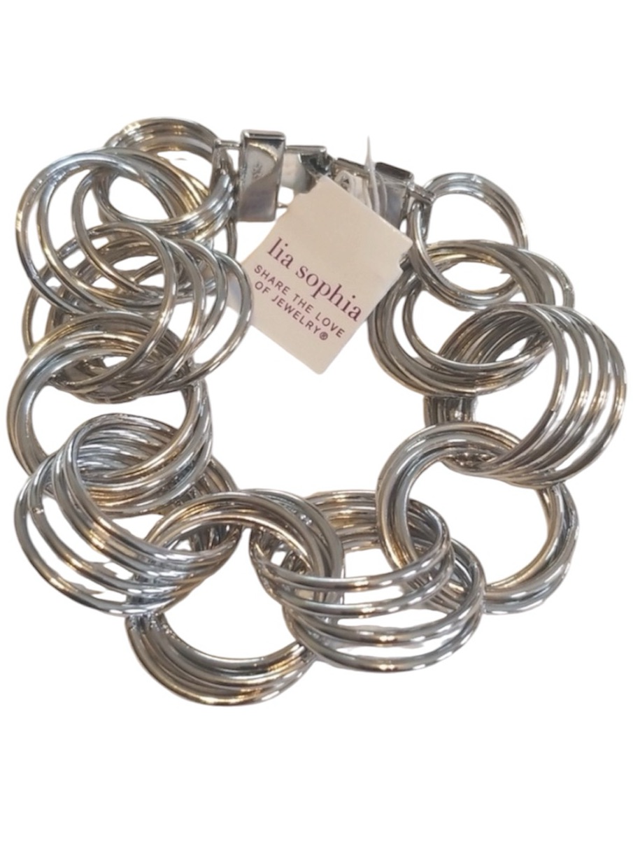 Lia Sophia Multi Loop Link Bracelet Y2k Collectible New With Tags